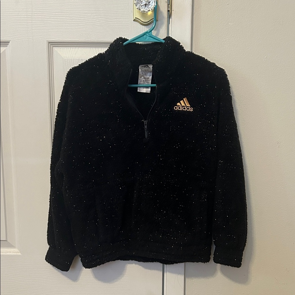 Adidas Kids Black Fleece Hoodie